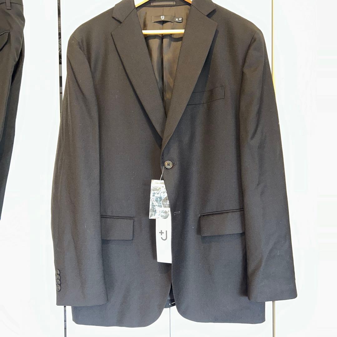 UNIQLO +J ウールスーツ セットアップ XLブラック
