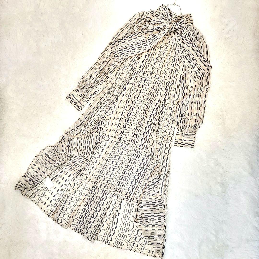 ​【美品】フレイアイディー プリントボウタイワンピース 0　倉科カナさん着用