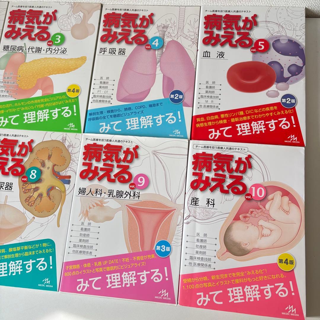 Medic Media 病気がみえる　10巻セット　1〜10巻　医学書　消化器