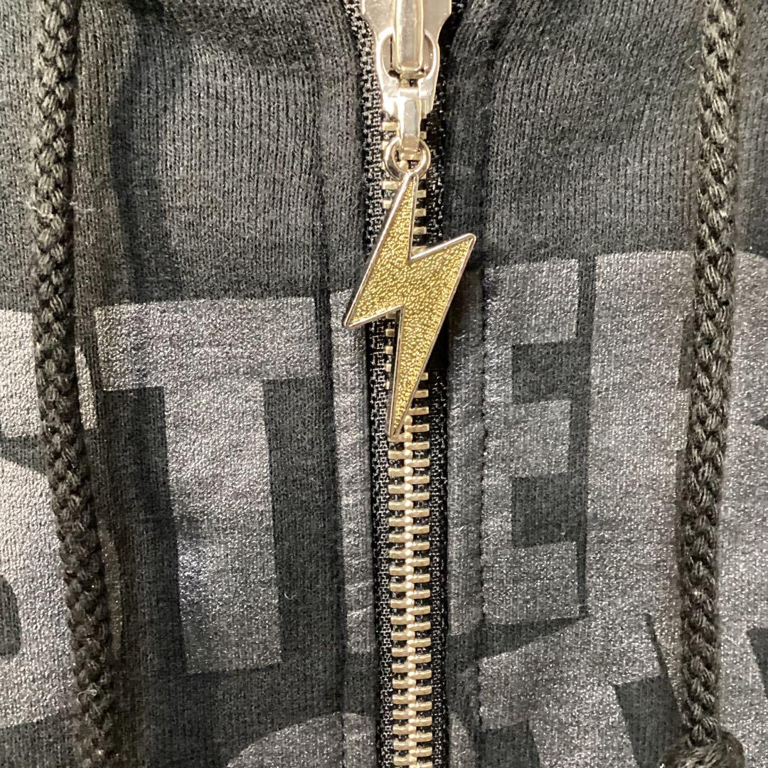 hysteric glamour スタッズ　ジップアップ2wayパーカー