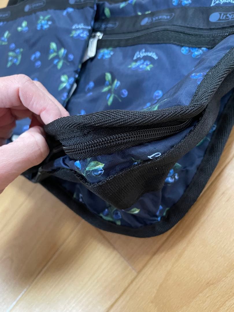 めぐみ　レスポートサック　デラックスエブリデイ　未使用品　ネイビー