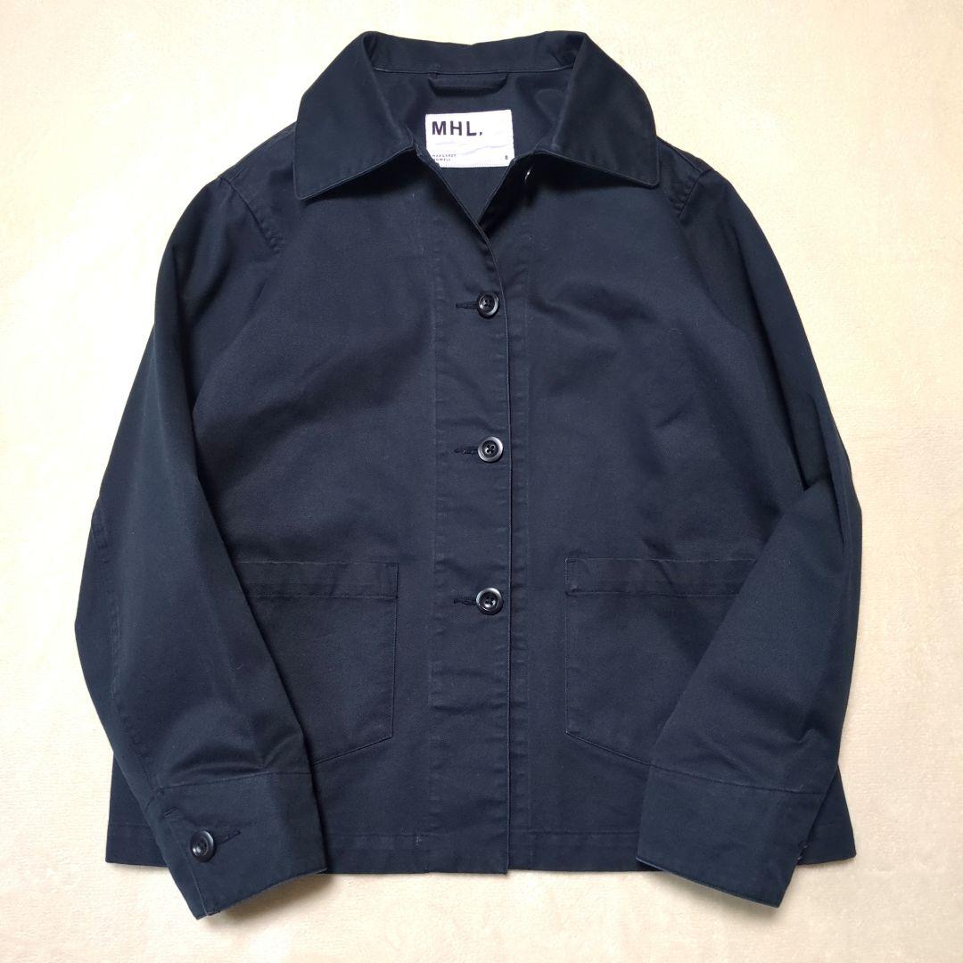 MHL.マーガレットハウエル【良品】カバーオール ワークジャケット 黒　L