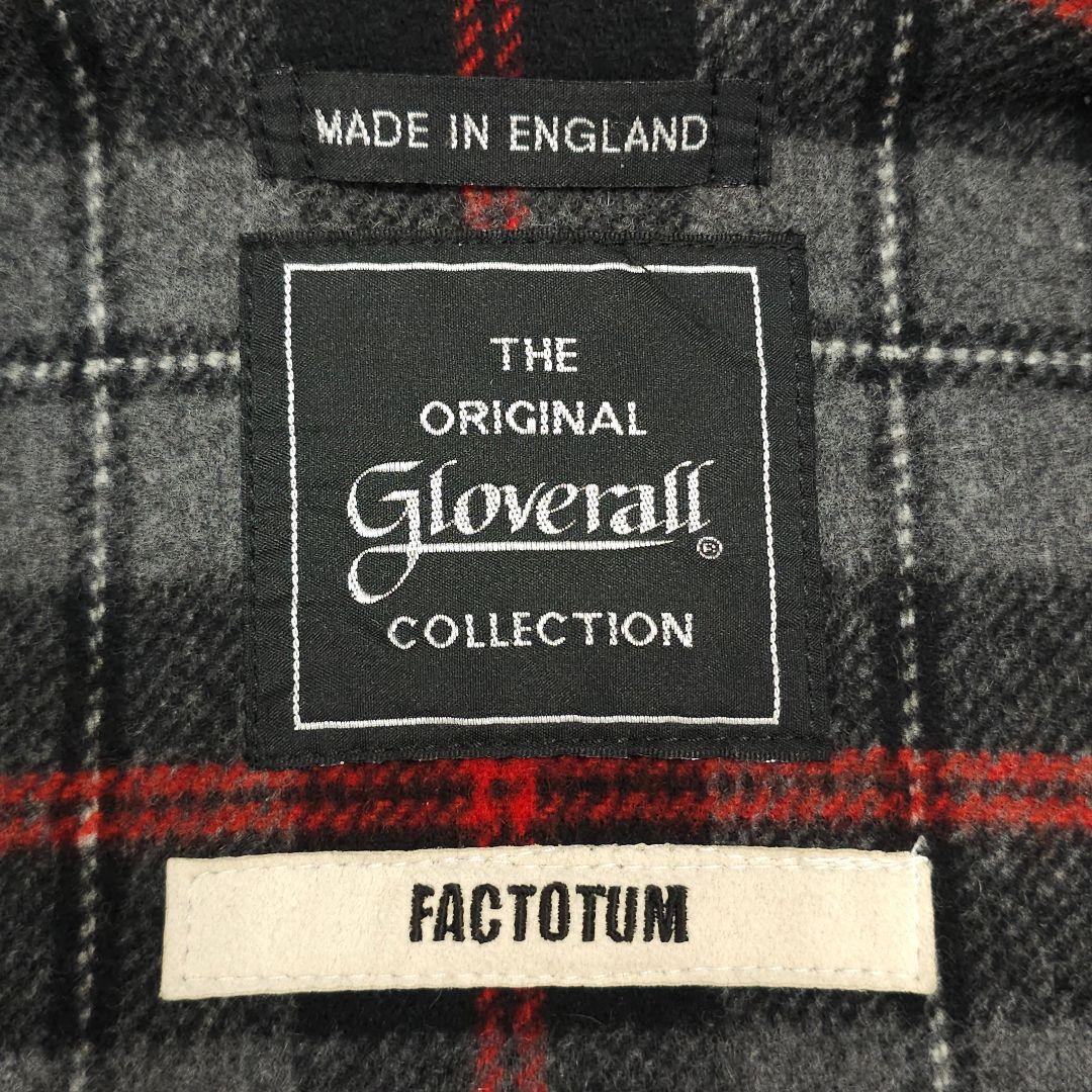美品！英国製グローバーオールFACTOTUM別注ウールショートダッフルコートM黒