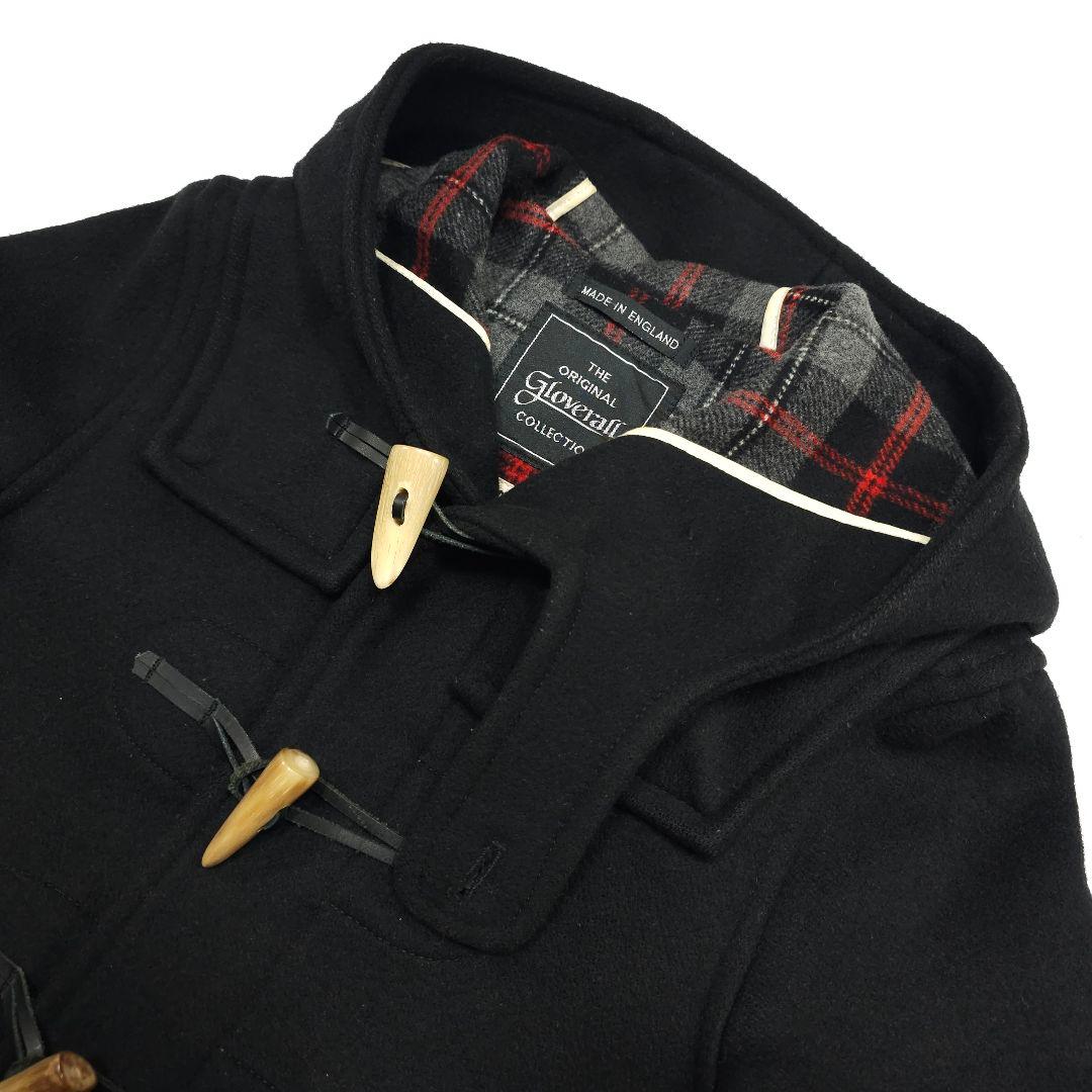 美品！英国製グローバーオールFACTOTUM別注ウールショートダッフルコートM黒