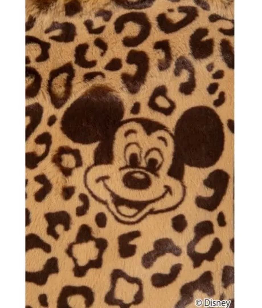 wcj ミッキー　ミニー　Disney レオパードデザインコート　ヒョウ柄
