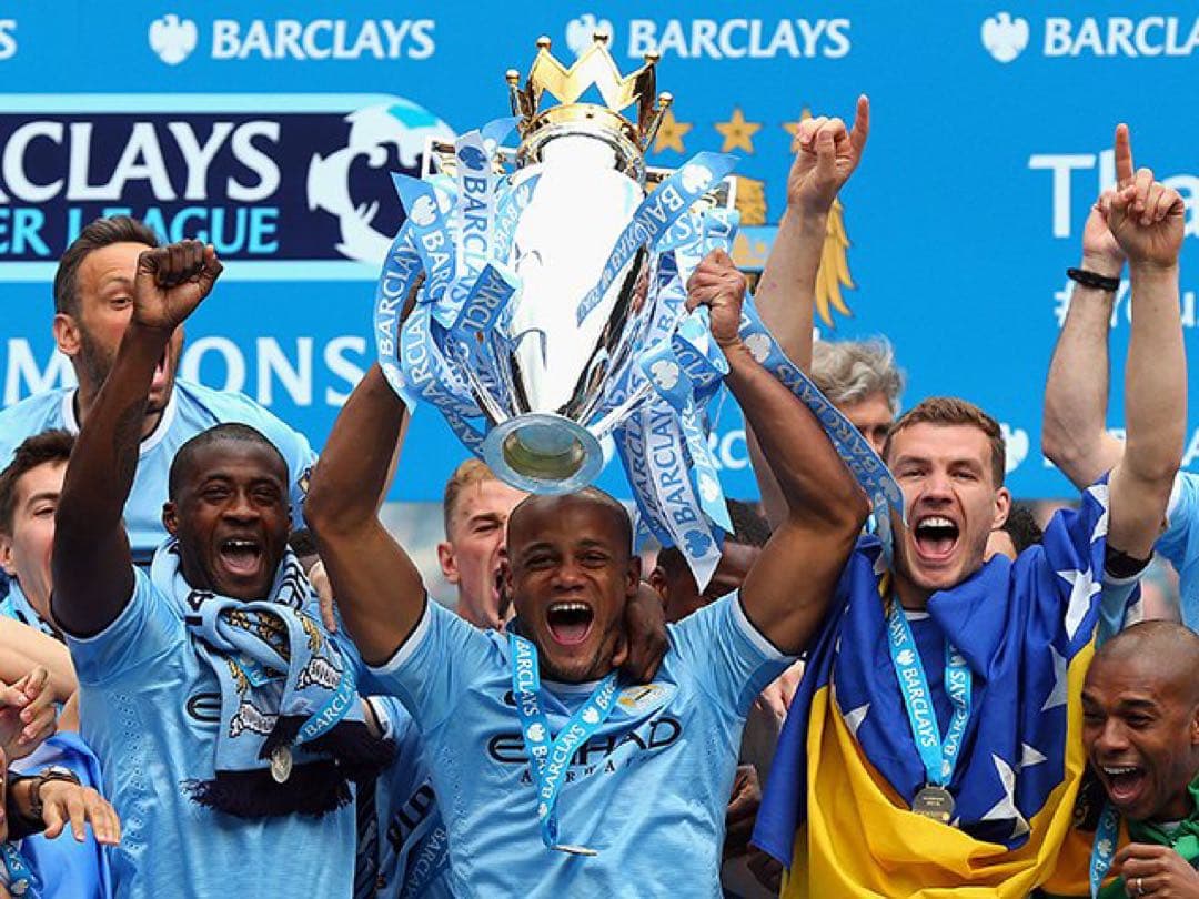 【プレミア優勝シーズン】サッカー　マンチェスター・シティFC ユニフォーム