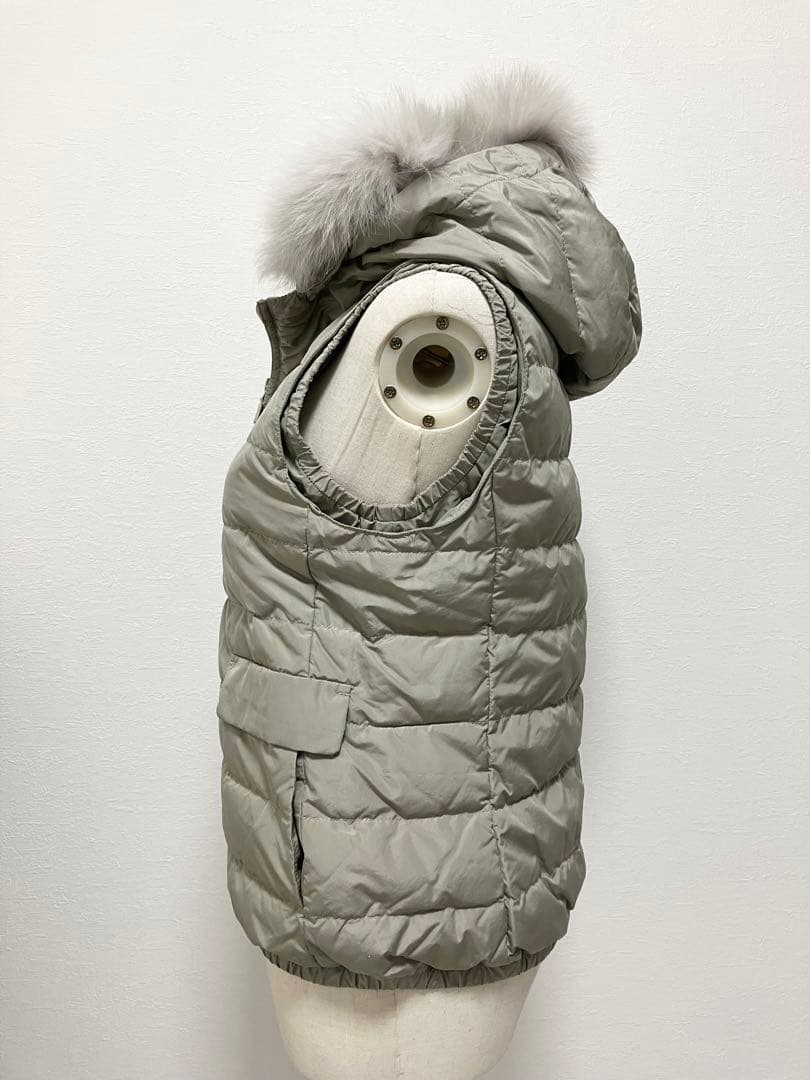 SMaxMara✨エスマックスマーラ　ダウンベスト　フォックスファー