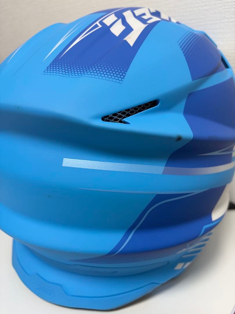 SHOEI オフロードヘルメット 青/白