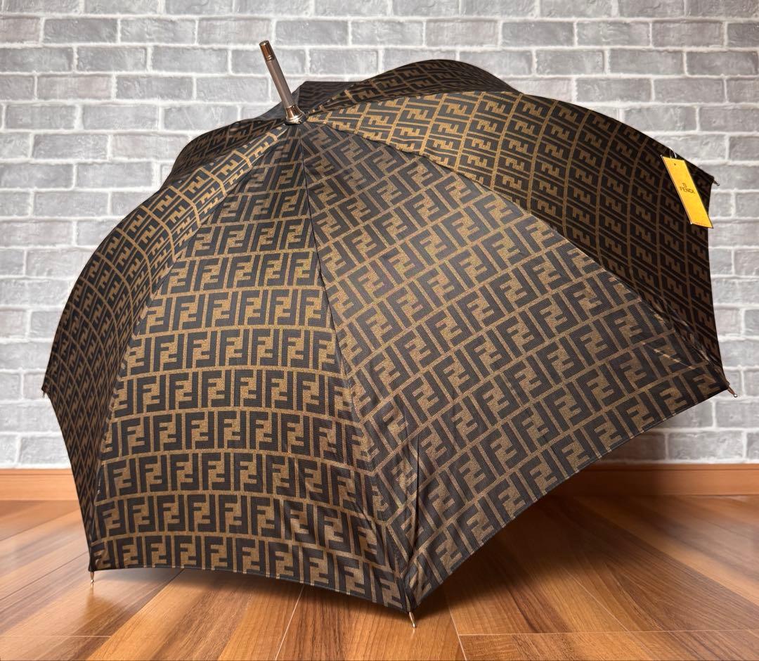 未使用品 FENDI フェンディ ズッカ柄 FFロゴ 長傘