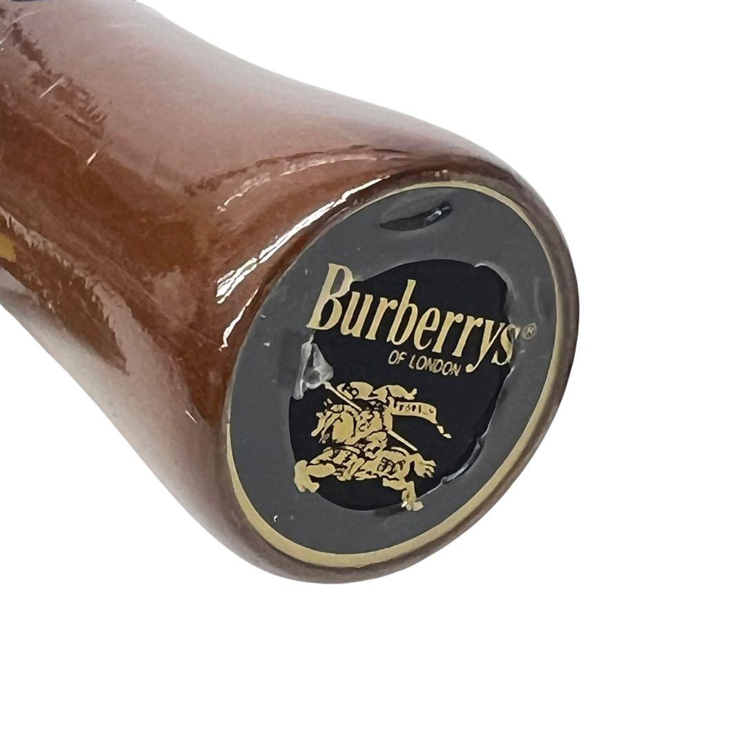 □未使用　タグ付　バーバリー ノバチェック柄　雨傘　折りたたみ傘 オーロラ