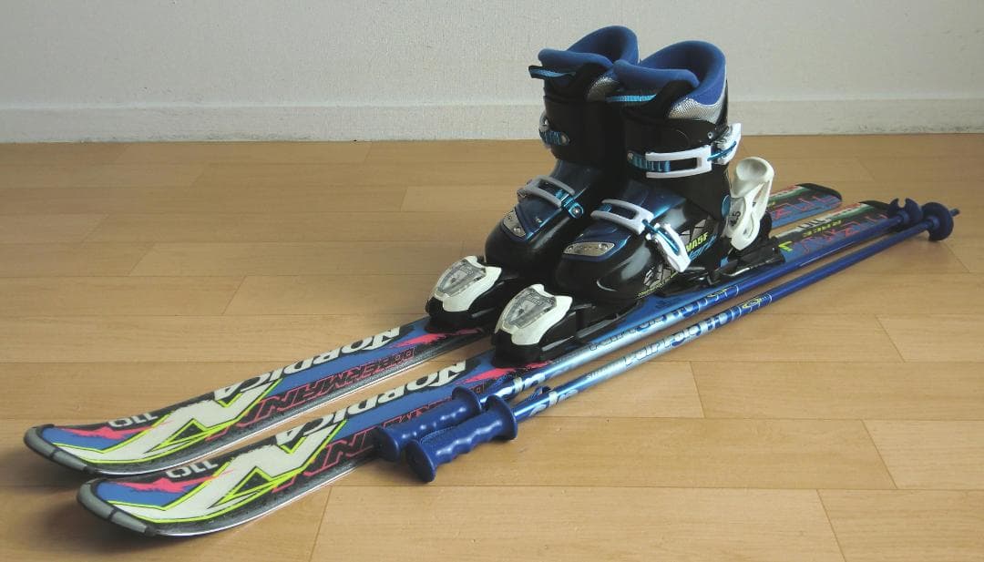 ■■送料無料■ノルディカ＋Hart■子供用スキーセット■110/21■WAX済■