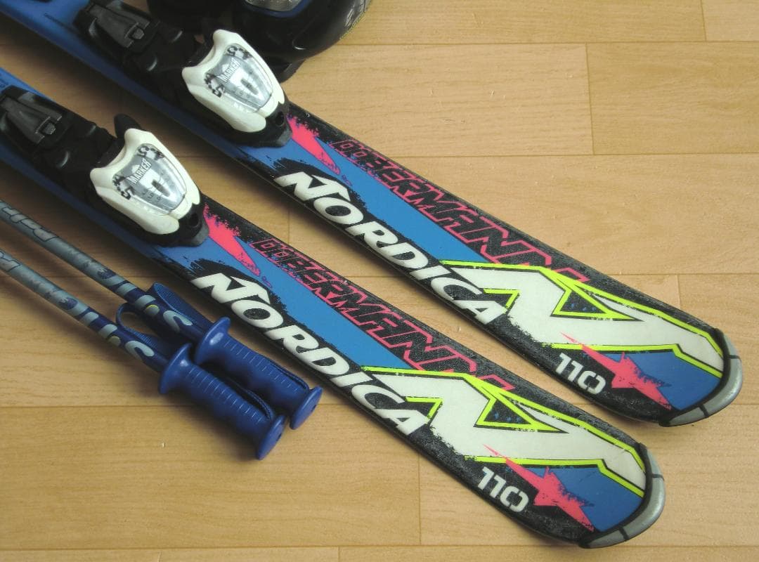 ■■送料無料■ノルディカ＋Hart■子供用スキーセット■110/21■WAX済■