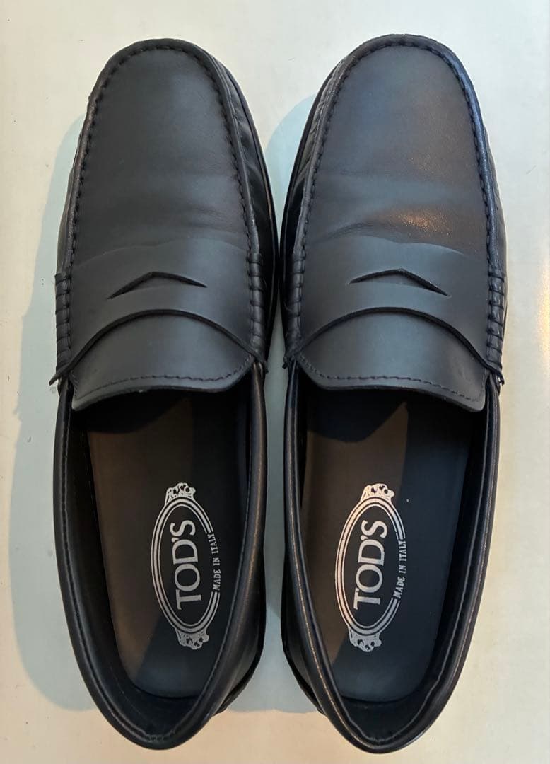 美品 TOD’S トッズ ローファー メンズ ブラック8 1/2