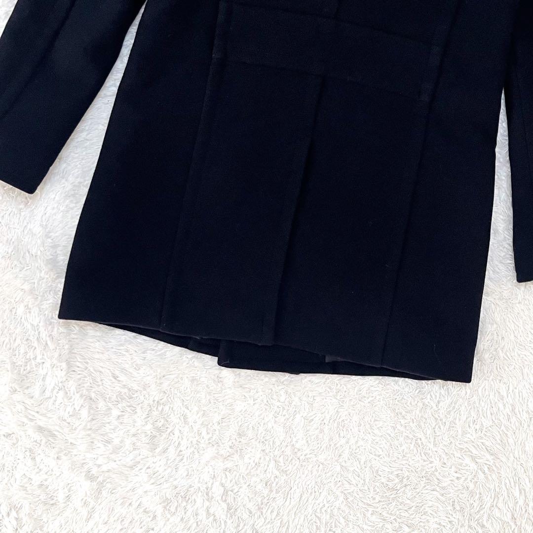 ドゥーズィエムクラス ウールメルトン Pコート キルティング 金ボタン 38