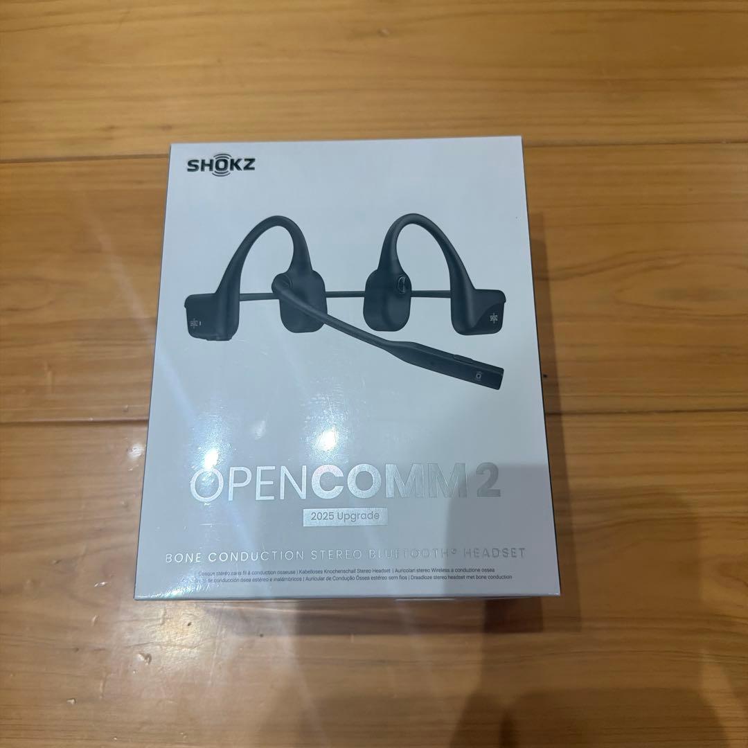 SHOKZ OPENCOMM 2 骨伝導ヘッドセット ブラック
