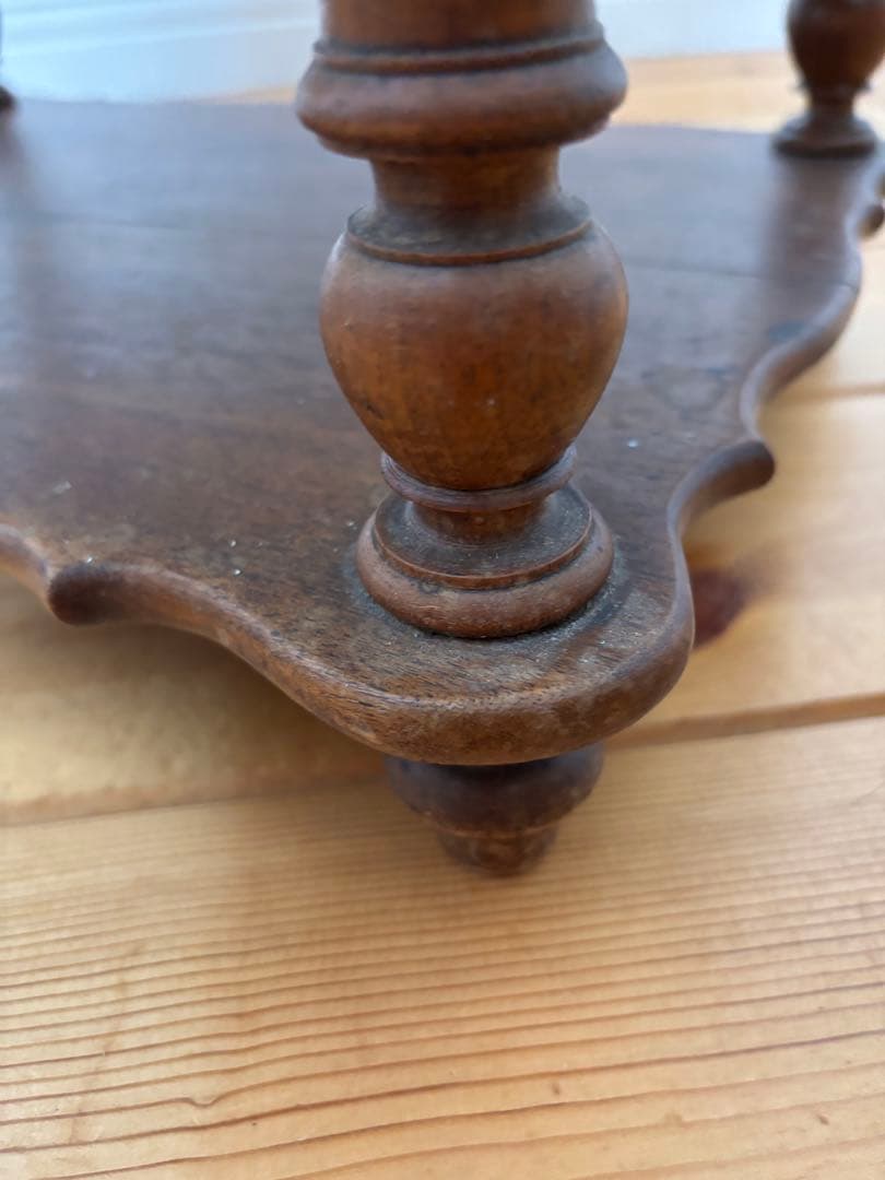 フランスアンティーク クラシック4段木製シェルフ