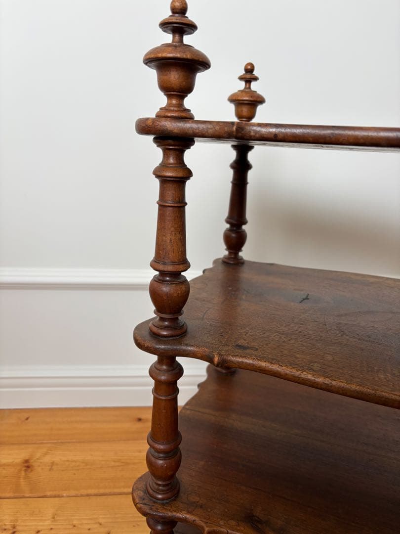 フランスアンティーク クラシック4段木製シェルフ