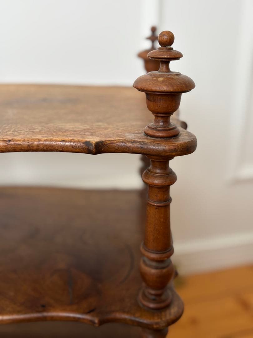 フランスアンティーク クラシック4段木製シェルフ