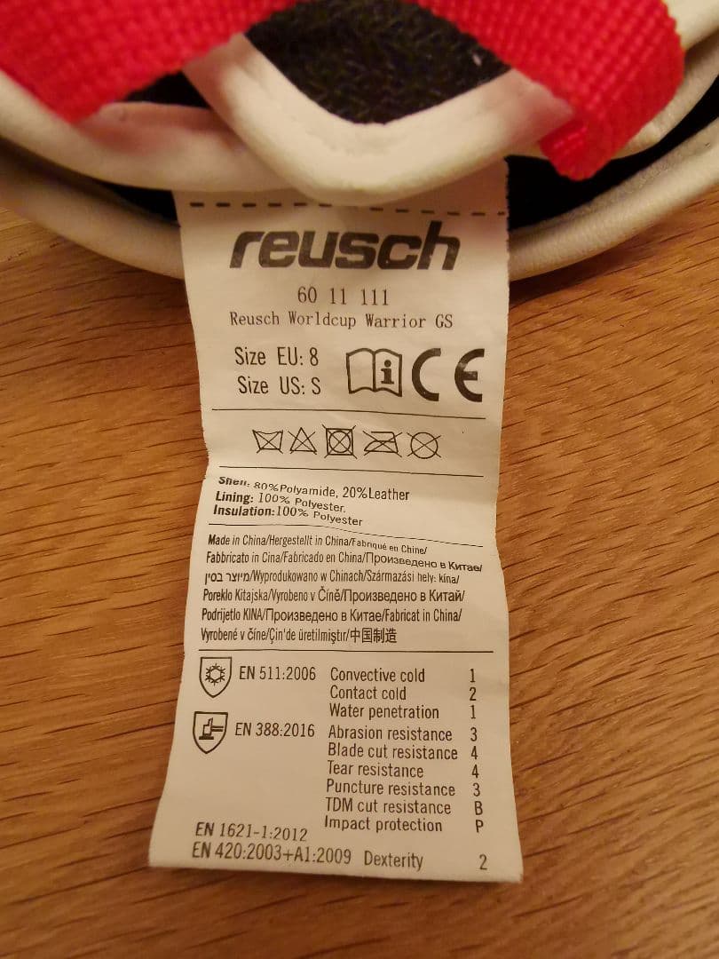 Reusch World Warrior GS グローブ EU 8 / US S