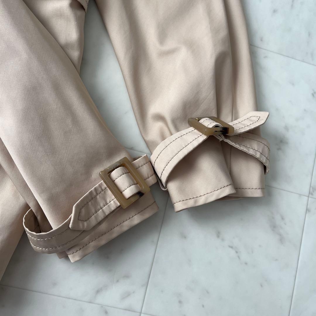 美品♡マックスマーラ ハーフトレンチコート ステンカラー ベルト ベージュ 38