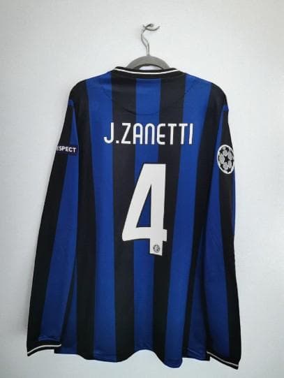 インテル 09/10 ホーム 長袖 ユニフォーム 4番 サネッティ