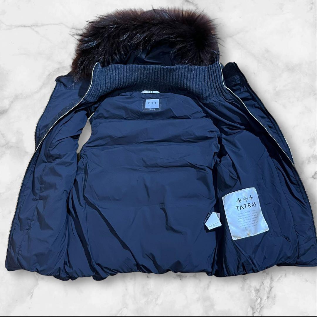 美品✨タトラス　TATRAS サイズ2 ダークグレー　カシミヤ　ファー2way