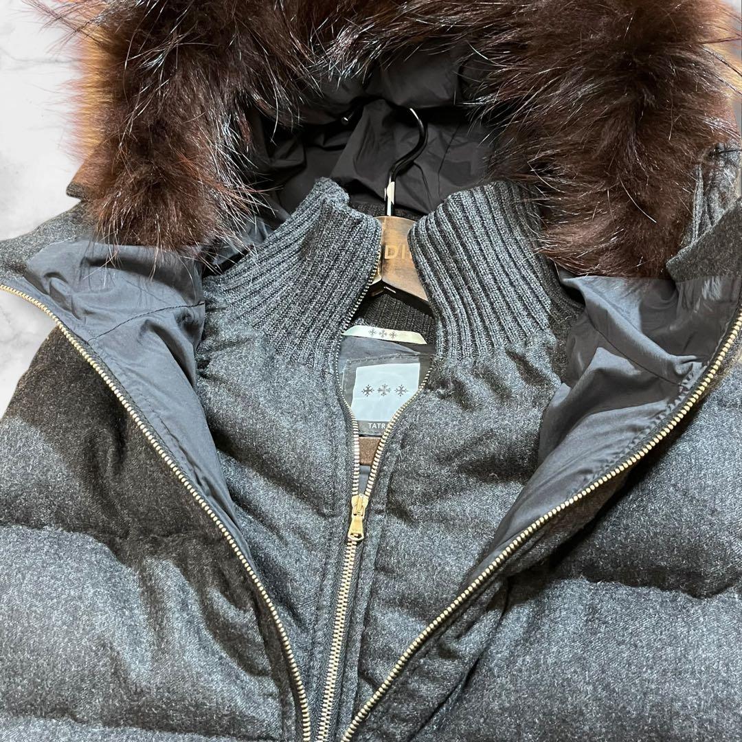 美品✨タトラス　TATRAS サイズ2 ダークグレー　カシミヤ　ファー2way