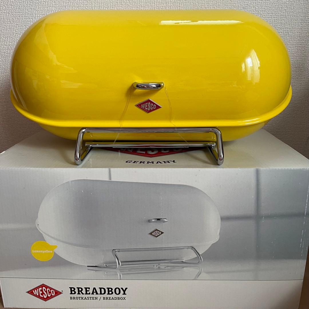 新品【WESCO (ウェスコ) ブレッドボックス】 イエロー BREADBOY