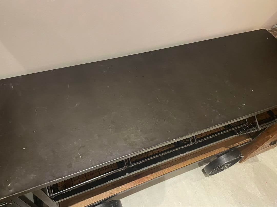 定価約8万 up town タイヤ付きサイドボード 古材 インダストリアル