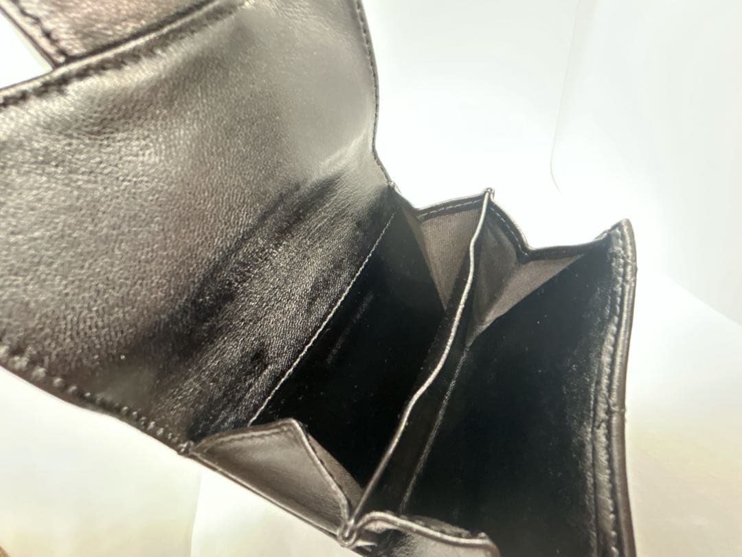 CHANEL ラムスキン　マトラッセ　Wホック　三つ折財布　ケース/434