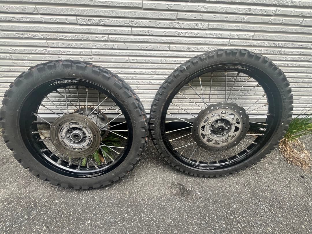 KLX125 dトラッカー125前後ホイールセット