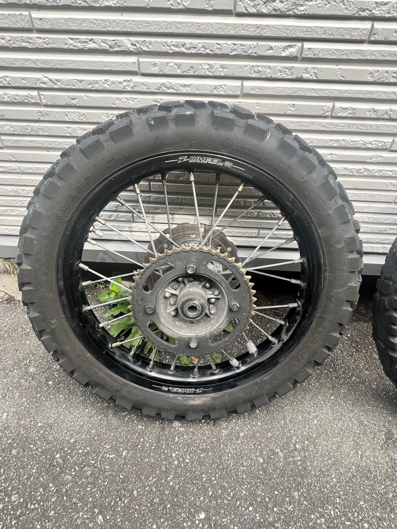 KLX125 dトラッカー125前後ホイールセット