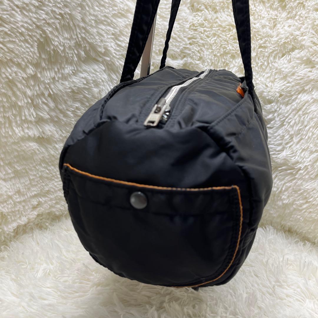 美品 PORTER タンカー ドラムバッグ ブラック ポーター
