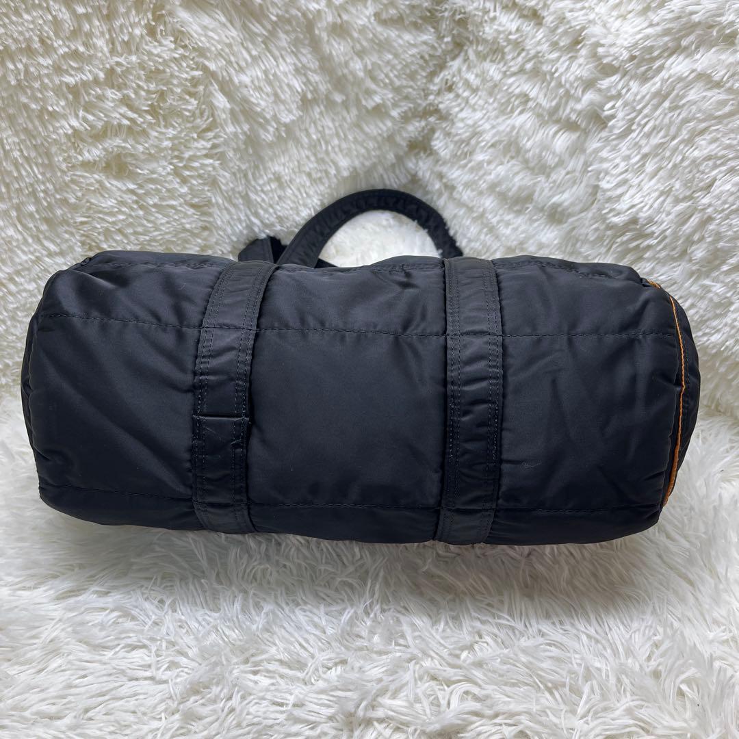 美品 PORTER タンカー ドラムバッグ ブラック ポーター