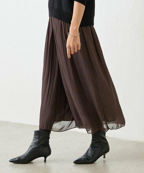 まみちゃん　BEARDSLEY　シワシフォンギャザーパンツ　未使用新品