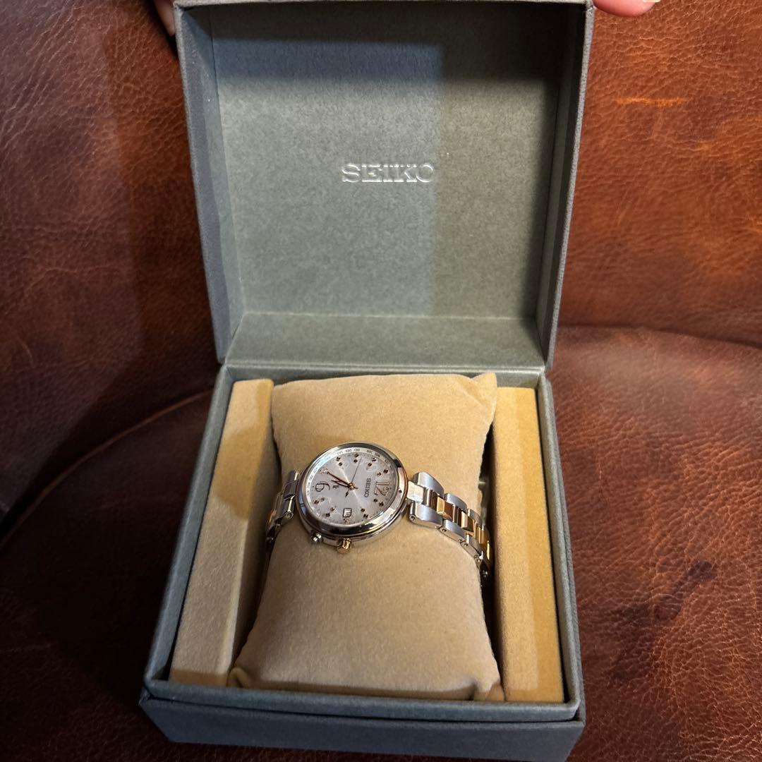 SEIKO セイコー ルキア ダイヤ 1粒 ソーラー電波 腕時計 綾瀬はるか
