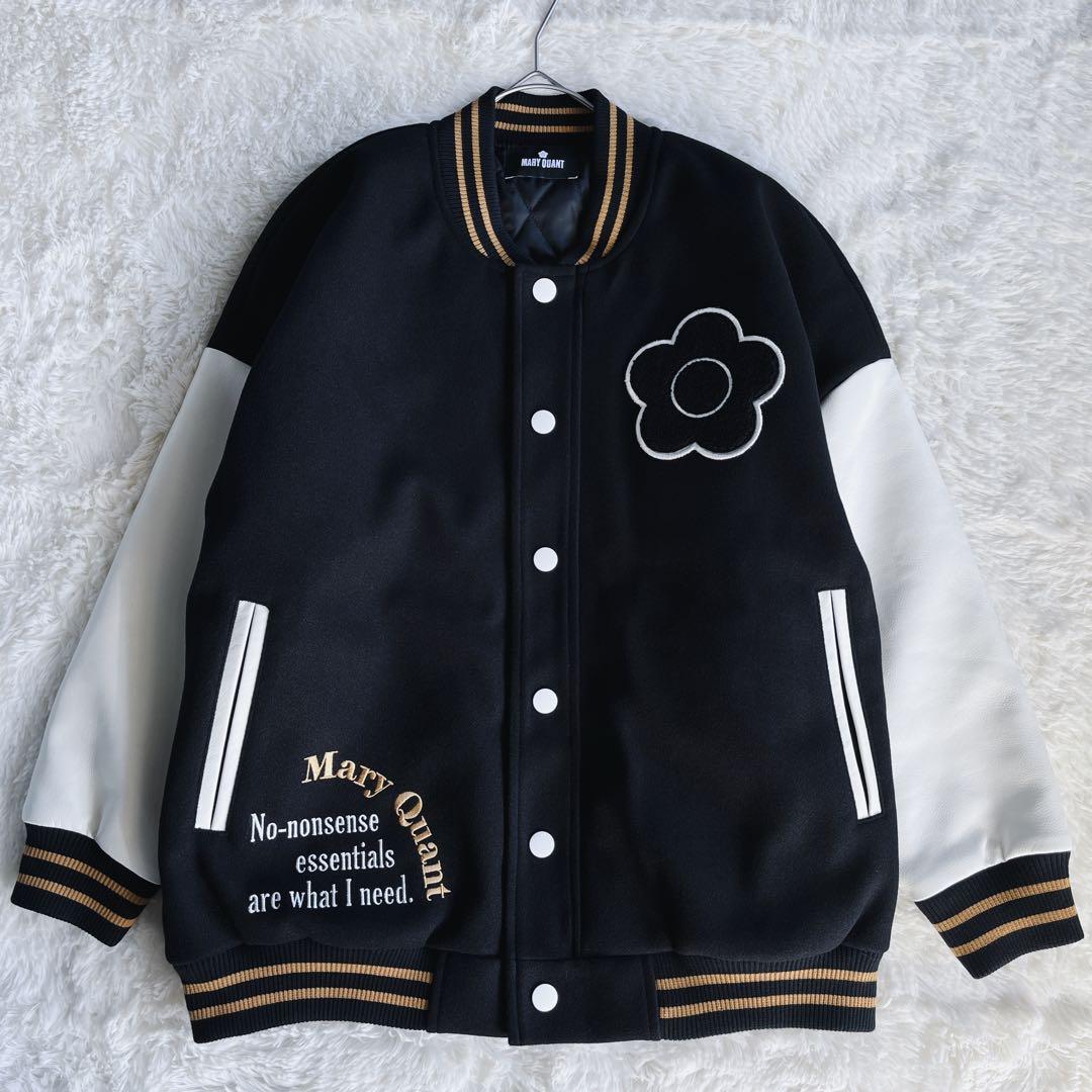 美品　MARY QUANT スタジャン　完売品　ブラック　Y2K