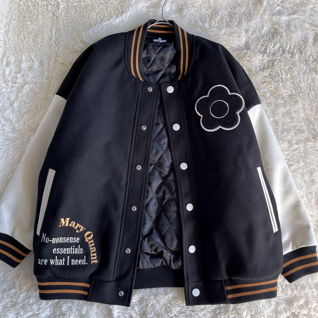 美品　MARY QUANT スタジャン　完売品　ブラック　Y2K