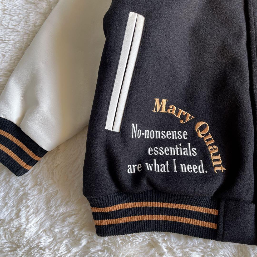 美品　MARY QUANT スタジャン　完売品　ブラック　Y2K