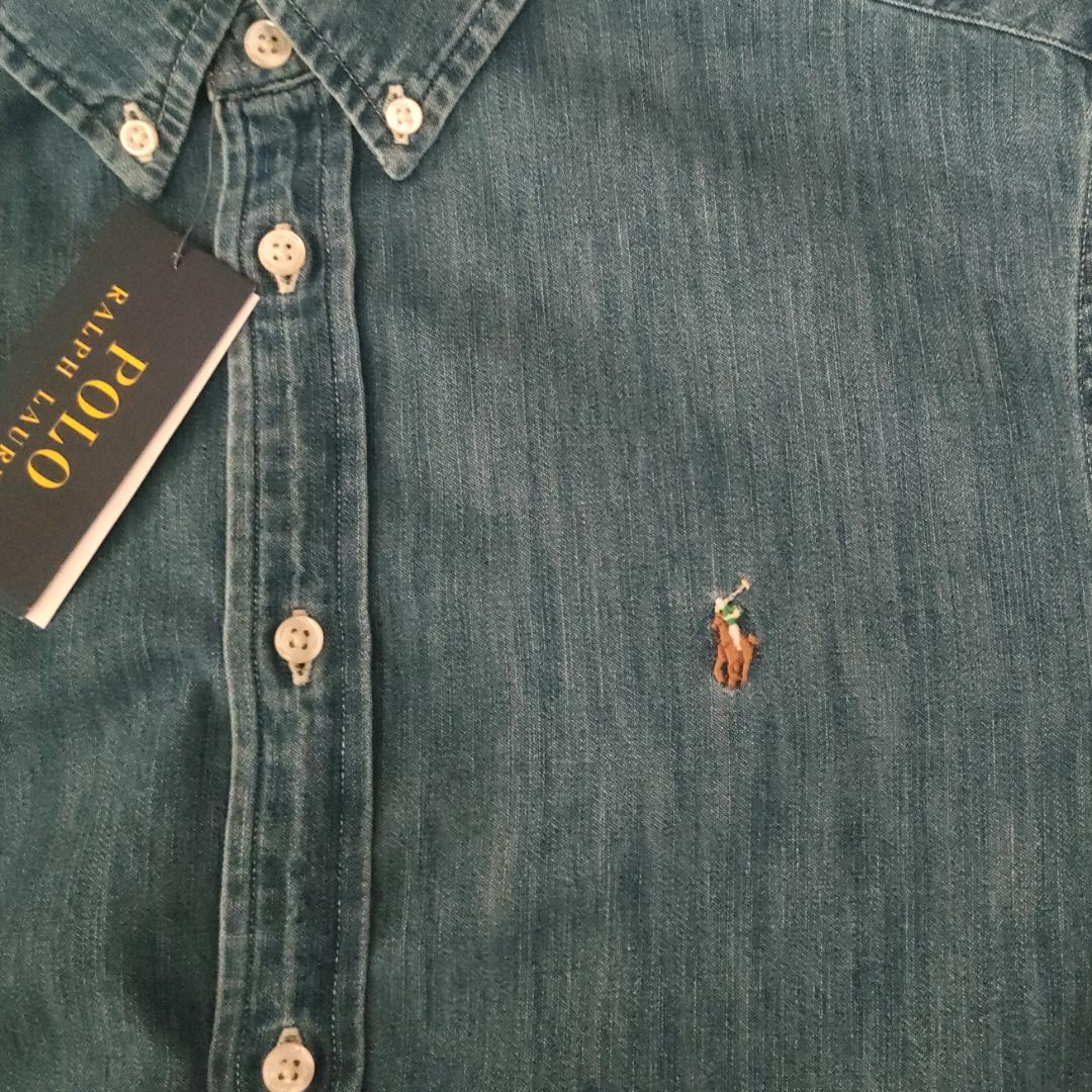 【新品】ラルフローレン 160cm/ボーイズL/メンズSサイズ デニムシャツ