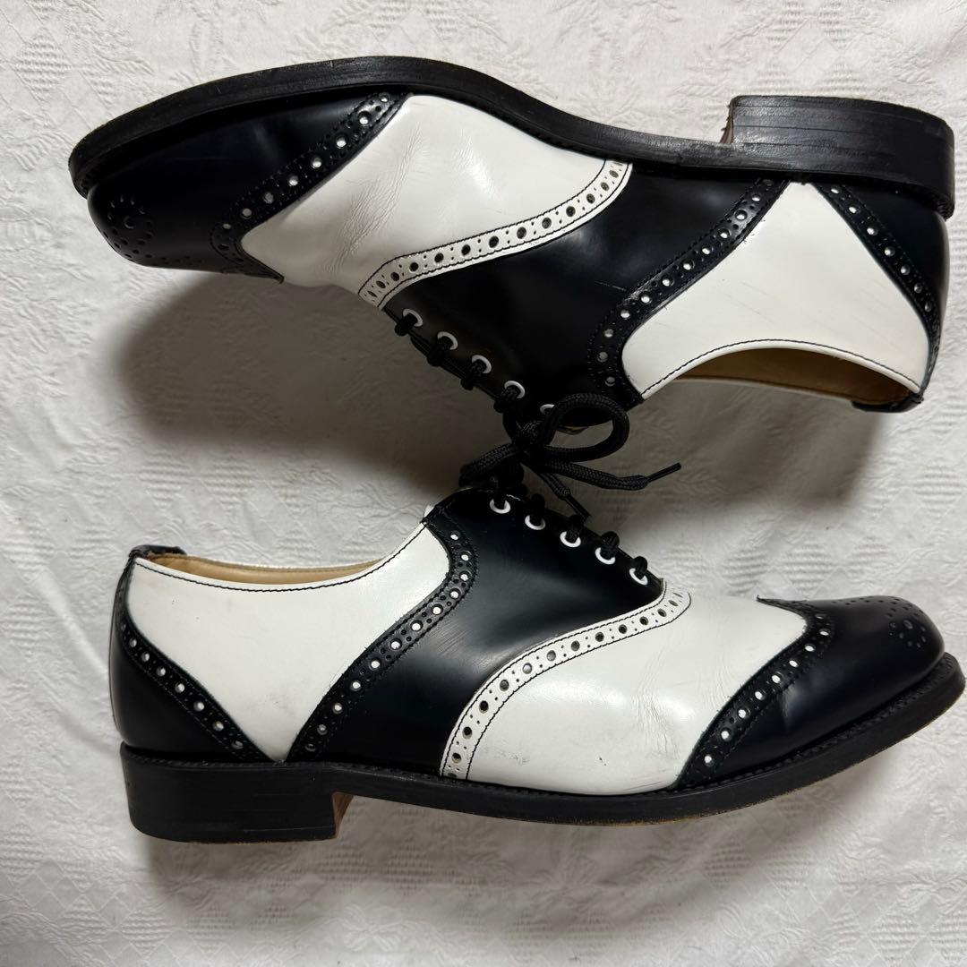 ジョージコックス　サドルブローグオックスフォード　UK9　28cm