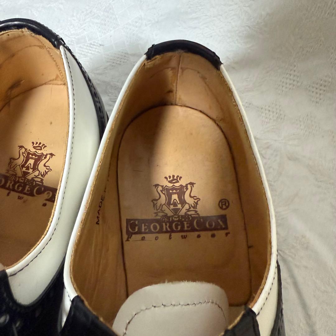 ジョージコックス　サドルブローグオックスフォード　UK9　28cm