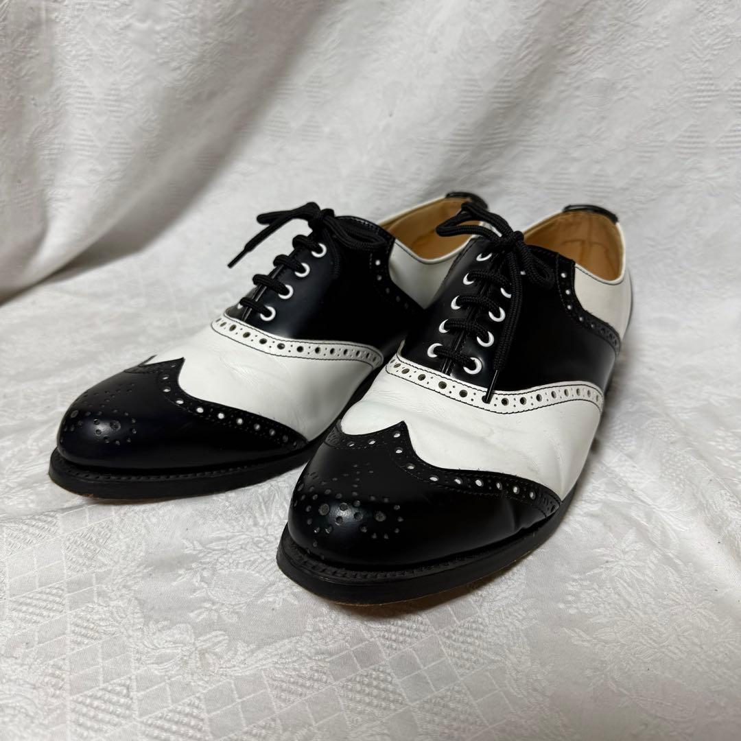 ジョージコックス　サドルブローグオックスフォード　UK9　28cm