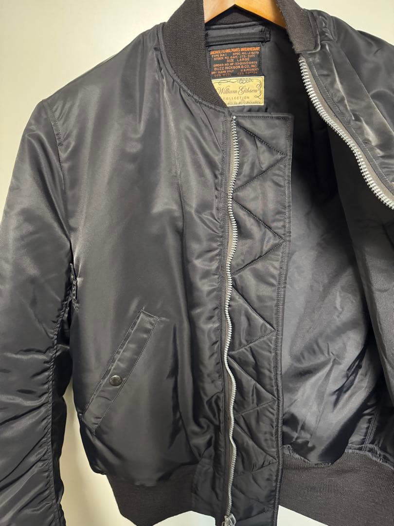 BUZZ RICKSON'S バズリクソンズBLACK MA-1 黒 サイズL