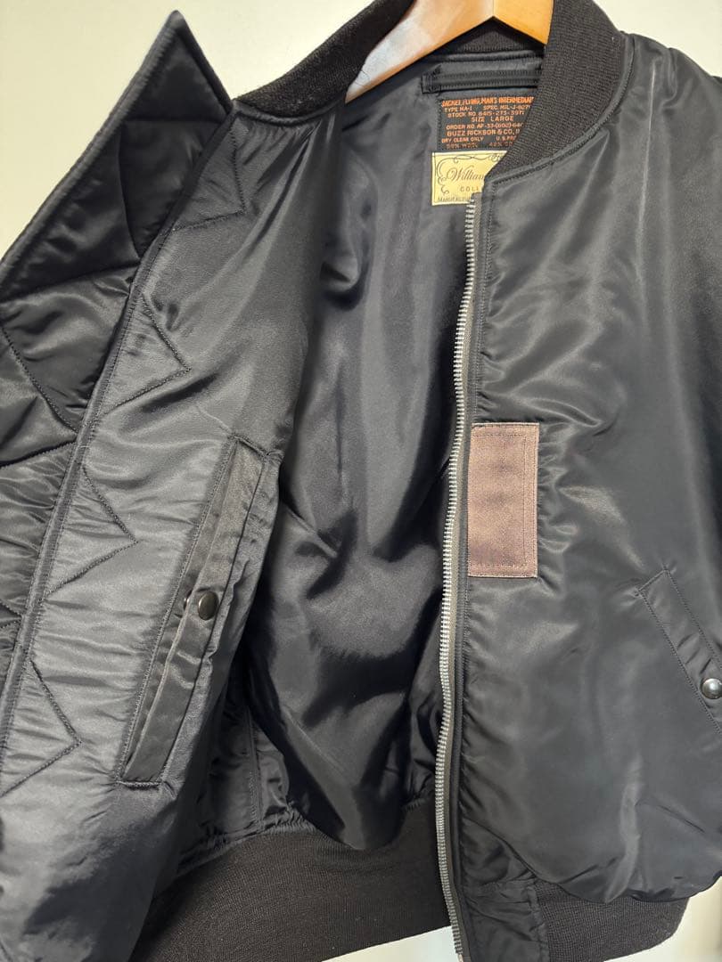 BUZZ RICKSON'S バズリクソンズBLACK MA-1 黒 サイズL