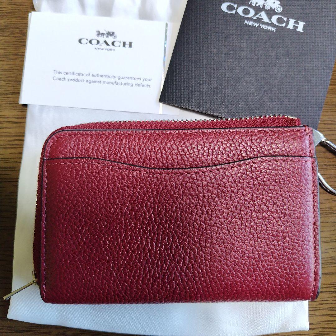 COACH レザー ケース レッド