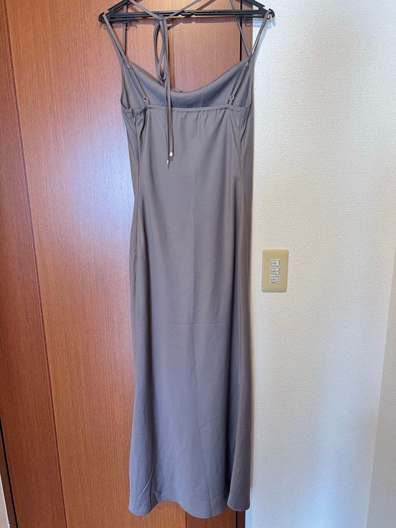 SNIDEL ブラウン キャミロングワンピース　ニットセット