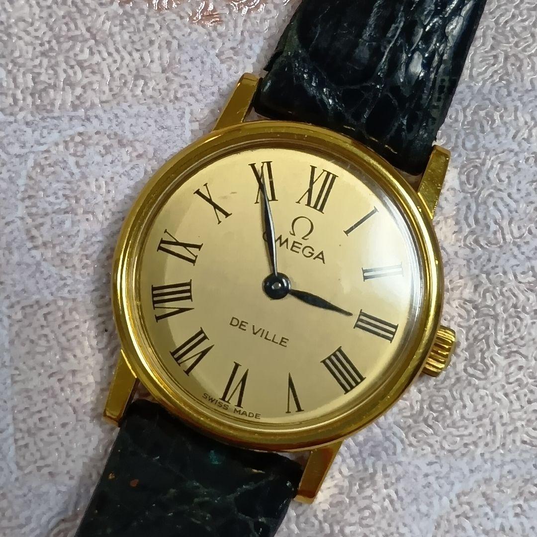 ひ*え様 【ビンテージ】オメガ デビル ゴールド 手巻き レディース ローマンイ