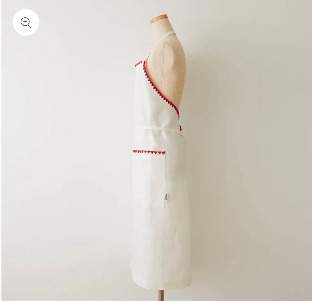 新品✨タキマキ エプロン TKMK TAKIMAKI 滝沢眞紀子 クロス 白
