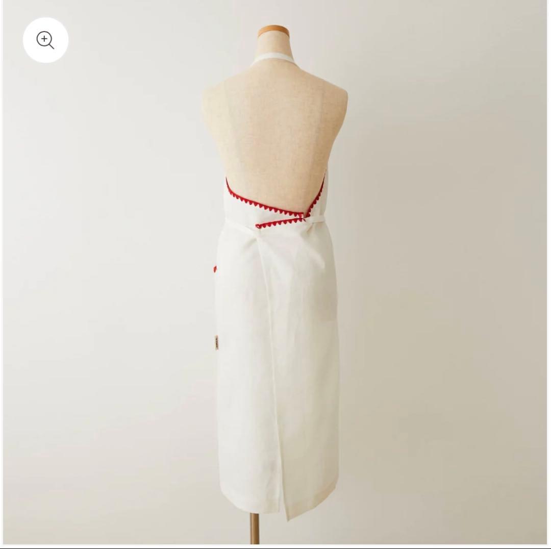 新品✨タキマキ エプロン TKMK TAKIMAKI 滝沢眞紀子 クロス 白